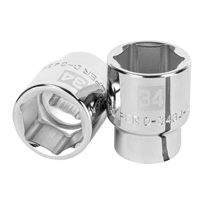 Truper D-3434-M Dado de 34 mm, 6 puntas, cuadro 3/4'