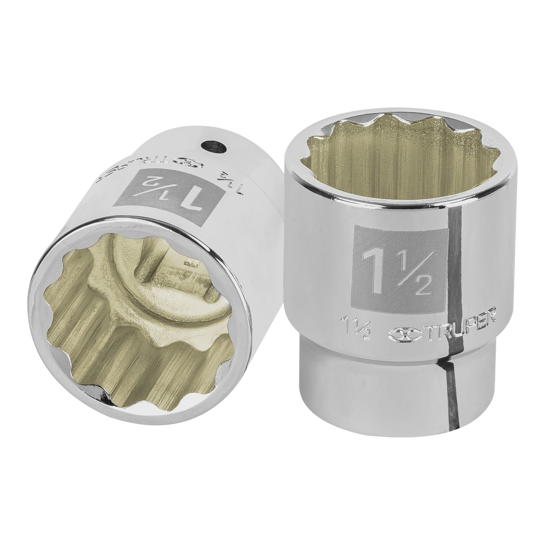 Truper D-3448 Dado de 1-1/2', 12 puntas, cuadro 3/4'