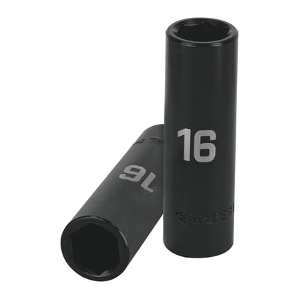 Truper D-7316-ML Dado largo cuadro 1/2' de impacto 6 puntas de 16 mm