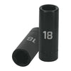 Truper D-7318-ML Dado largo cuadro 1/2' de impacto 6 puntas de 18 mm