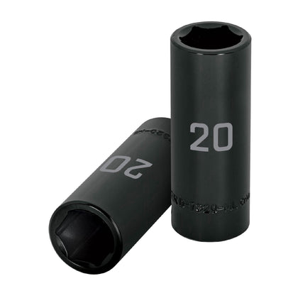 Truper D-7320-ML Dado largo cuadro 1/2' de impacto 6 puntas de 20 mm, Truper