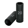 Truper D-7320-ML Dado largo cuadro 1/2' de impacto 6 puntas de 20 mm, Truper