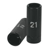 Truper D-7321-ML Dado de impacto, largo, 6 puntas, cuadro 1/2' de 21mm