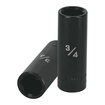 Truper D-7324-HL Dado largo impacto de 3/4', 6 puntas, cuadro 1/2'