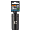 Truper D-7326-ML Dado largo impacto de 26 mm, 6 puntas, cuadro 1/2'