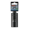 Truper D-7327-ML Dado largo impacto de 27 mm, 6 puntas, cuadro 1/2'