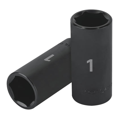 Truper D-7332-HL Dado largo impacto de 1', 6 puntas, cuadro 1/2', Truper