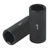 Truper D-7332-HL Dado largo impacto de 1', 6 puntas, cuadro 1/2', Truper