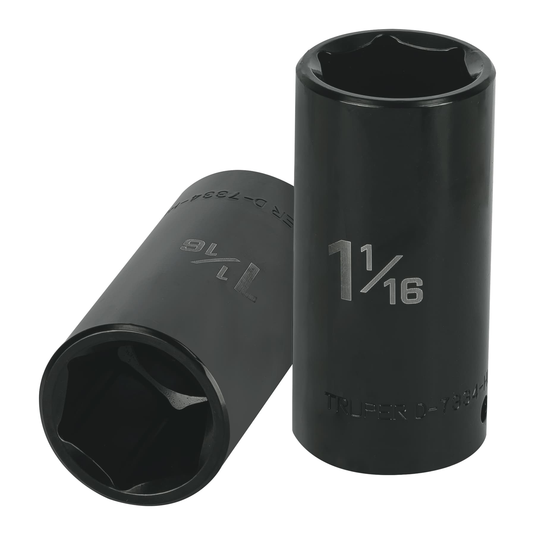 Truper D-7334-HL Dado largo impacto de 1-1/16', 6 puntas, cuadro 1/2'