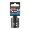 Truper D-7424-M Dado de impacto de 24 mm, 6 puntas, cuadro 1/2'