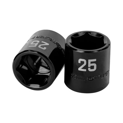 Truper D-7425-M Dado de impacto de 25 mm, 6 puntas, cuadro 1/2'