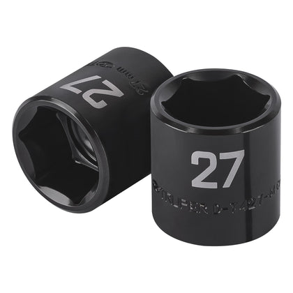 Truper D-7427-M Dado de impacto de 27 mm, 6 puntas, cuadro 1/2'
