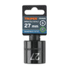 Truper D-7427-M Dado de impacto de 27 mm, 6 puntas, cuadro 1/2'