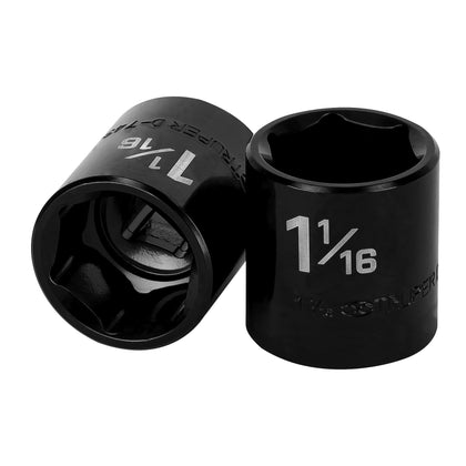 Truper D-7434-H Dado de impacto de 1-1/16', 6 puntas, cuadro 1/2'