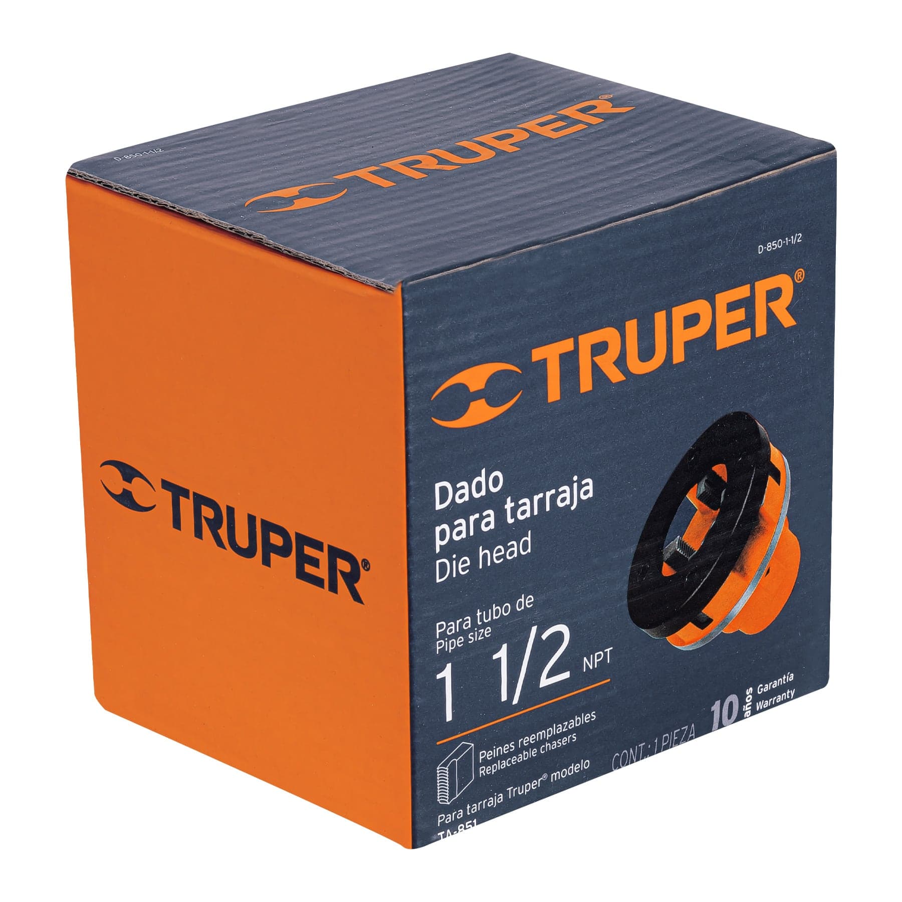 Truper D-850-1-1/2 Dado para tarrajas, 1-1/2 '