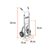 Diablo de carga de aluminio Truper DIA-250AE | 250 kg con extensión | 103575