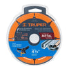 Truper DID-445 Disco de diamante, 4-1/2' corte metal