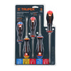 Truper DTJ-5B Juego de 5 desarmadores, mangos Comfort Grip