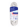 Volteck EDA-5B Extensión doméstica aterrizada 5 m blanca con clavija plana