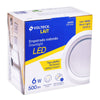 Volteck EMP-101LC Luminario LED empotrado redondo de 6 W, luz cálida