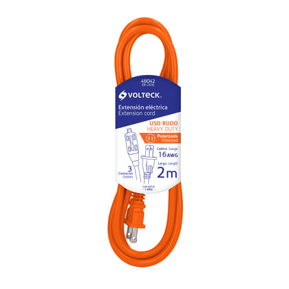 Volteck ER-2X16 Extensión eléctrica de uso rudo 2 m 2x16 AWG