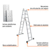 ESMU-116 Escalera multiposición 16 peldaños, Tipo I | Ferrenacional