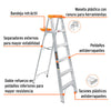 Truper EST-25 Escalera de tijera tipo II 5 escalones con bandeja | Ferrenacional