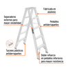 Truper ESTD-24 Escalera de tijera doble aluminio 4 peldaños | Ferrenacional