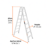Truper ESTD-27 Escalera de tijera doble aluminio 7 peldaños | Ferrenacional
