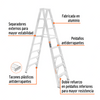 Truper ESTD-27 Escalera de tijera doble aluminio 7 peldaños | Ferrenacional