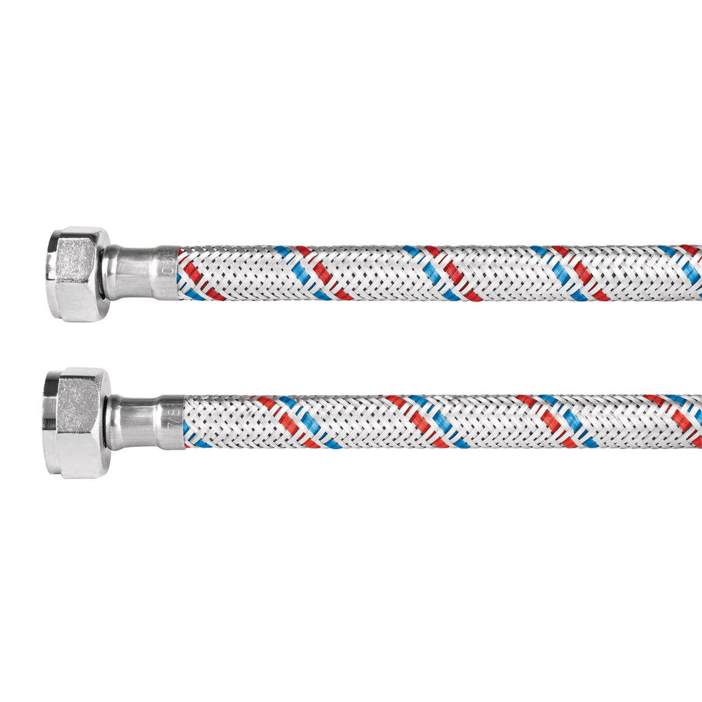 Foset FWC-35P Manguera flexible para WC, 35 cm, aluminio, Foset Basic