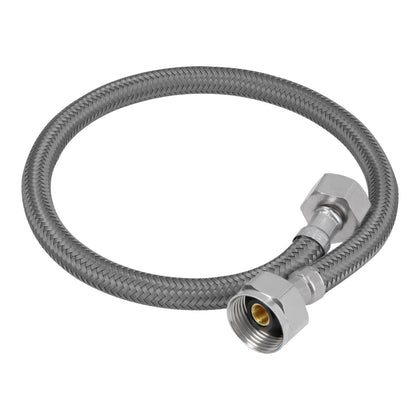 Foset FWC-50V Manguera para WC, vinilo gris, 1/2' x 7/8', 50 cm