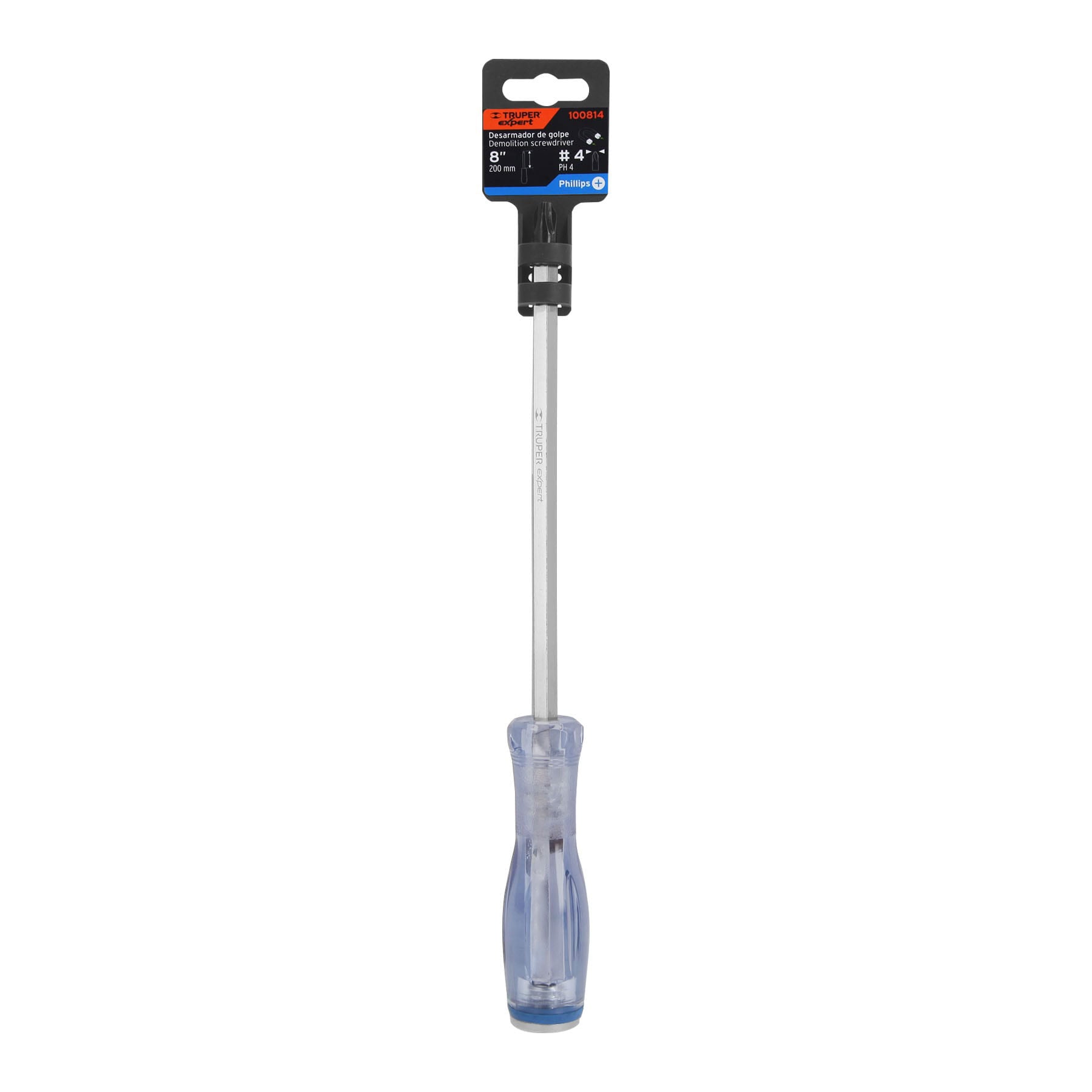 Expert GO-3/8X8C Desarmador de cruz de golpe 3/8' x 10', Truper Expert