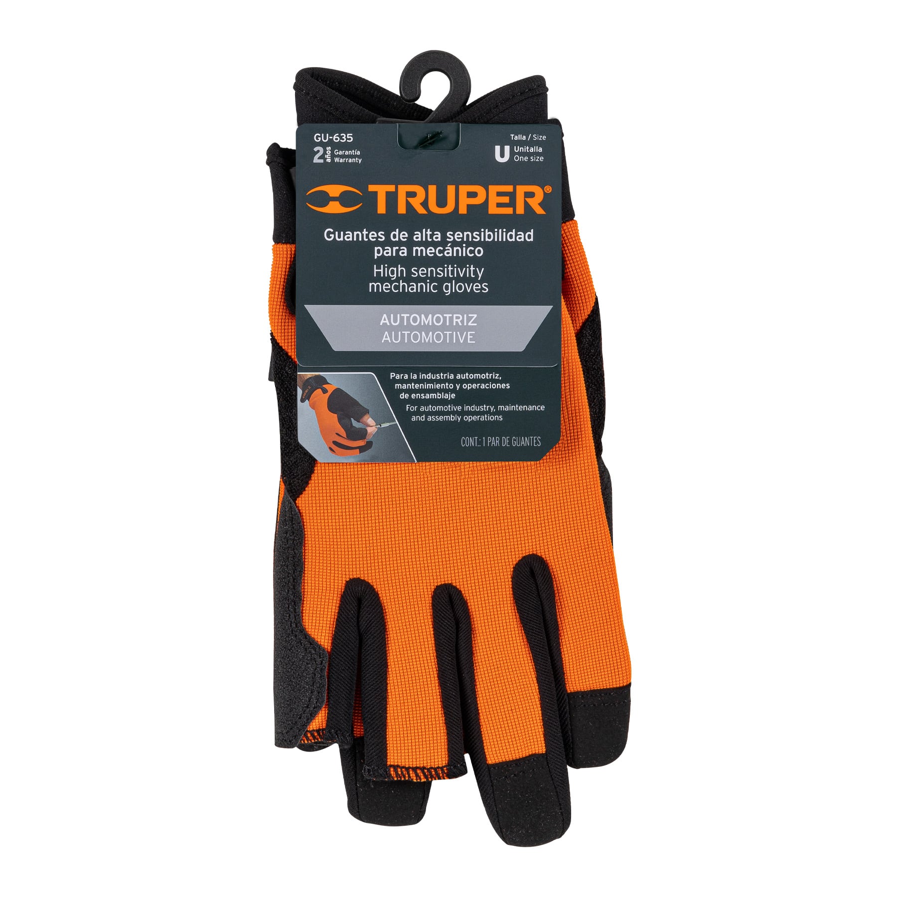 Truper GU-635 Guantes para mecánico, alta sensibilidad