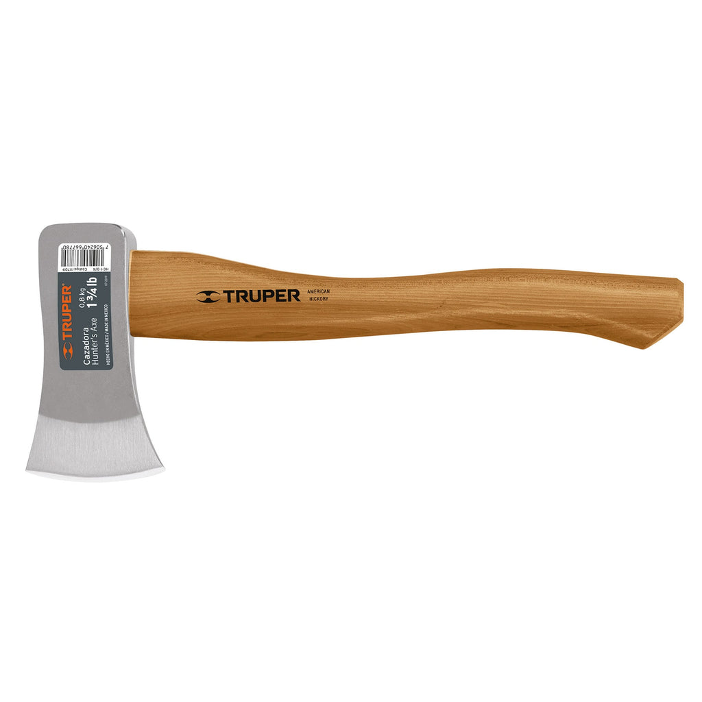 Truper HC-1-3/4 Hacha cazadora, 1-3/4 lb, mango Hickory 18'