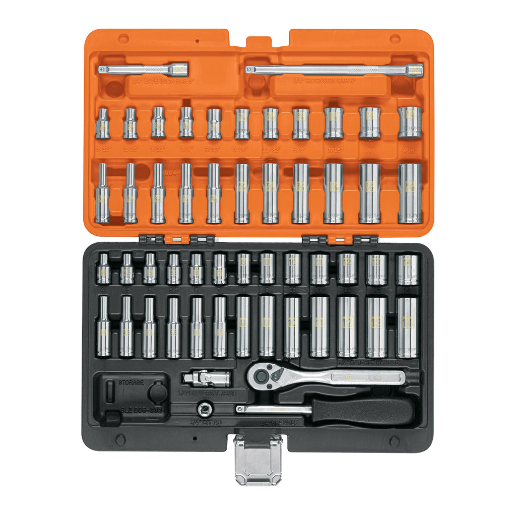Truper JD-1/4X54MP Juego de 54 herramientas cuadro 1/4' std y mm para mecánico