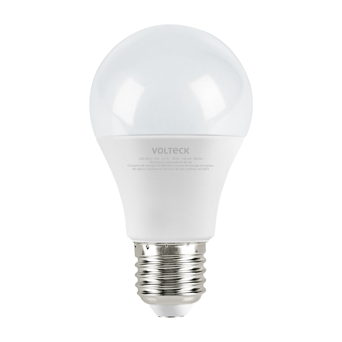 Voltech Led Bulb Volteck Lámpara LED Tipo Bulbo A19 9 W Luz Cálida - Volteck LED-60CC