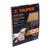 Truper LIMA-120 Lija para madera papel cabinet, grano 120