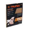 Truper LIMA-150 Lija para madera papel cabinet, grano 150
