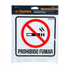 Truper LIN-02 Letrero de señalización 'NO FUMAR', 19 x 19 cm