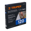 Truper LIPL-120-1X45 Lija para plomero grano 120, ancho 1', rollo de 45 m
