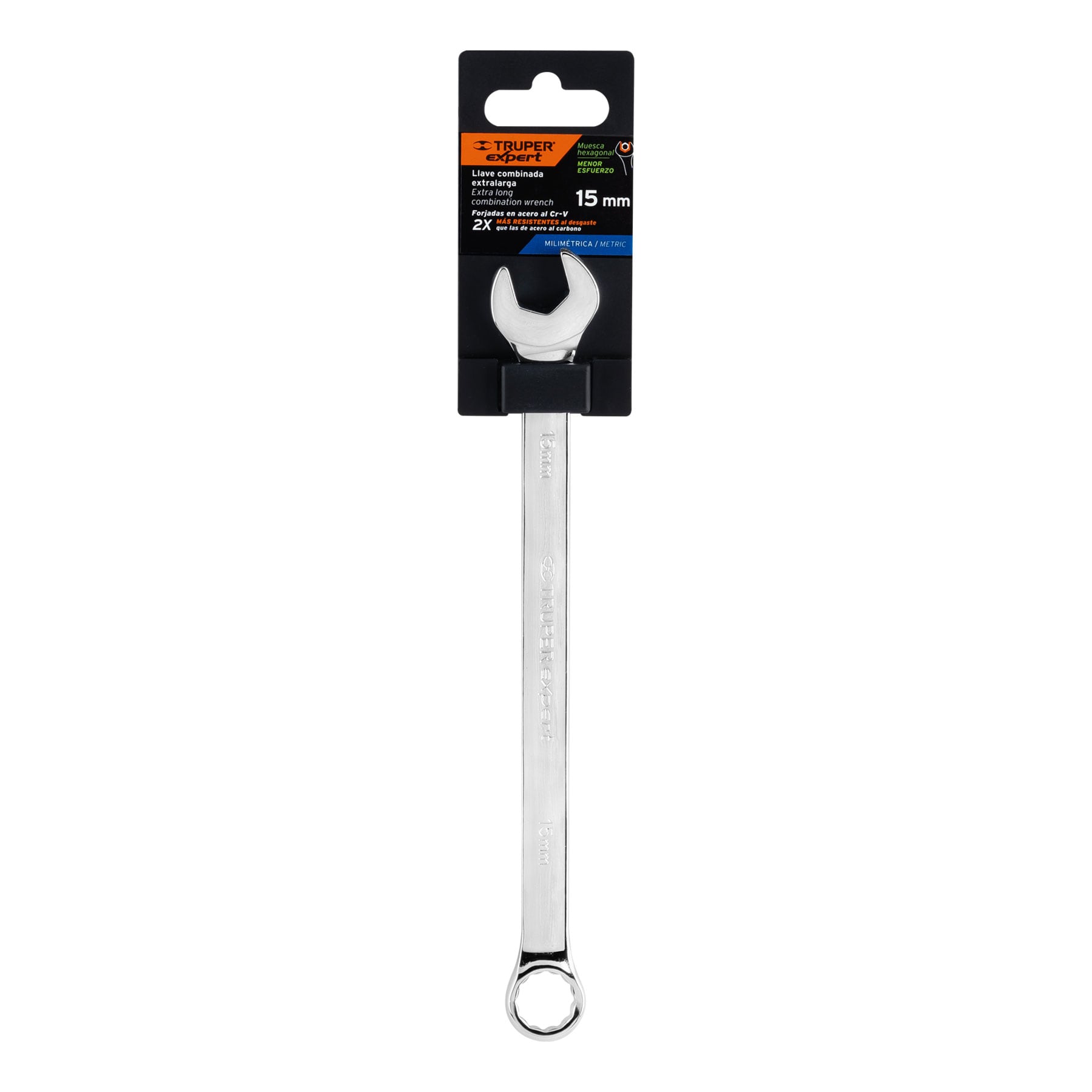Expert LL-2015M Llave combinada extralarga 15 mm x 230 mm de largo