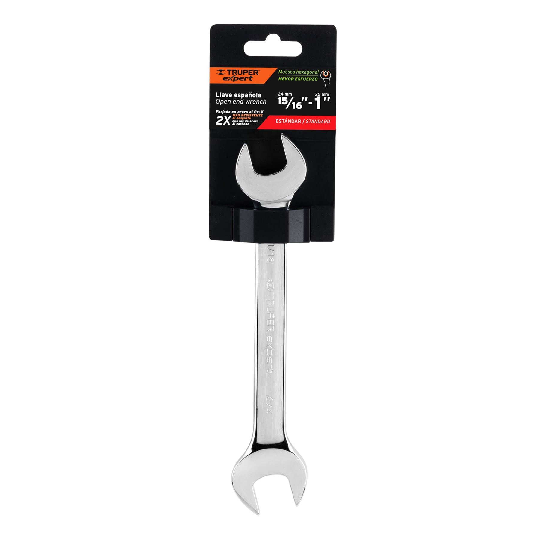 Expert LL-3035 Llave española, 11/16 x 3/4' x 220 mm de largo