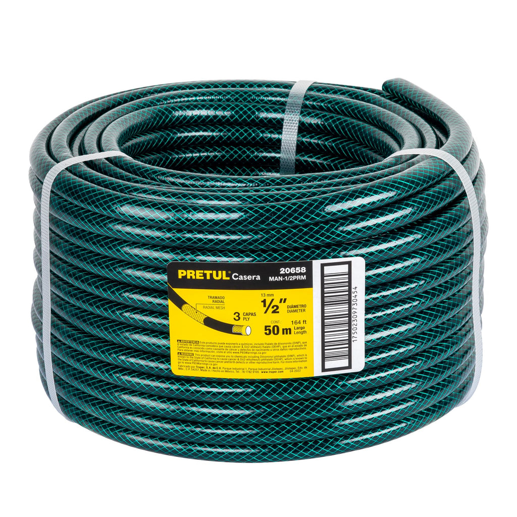Pretul MAN-1/2PRM Manguera 1/2" 3 capas en rollo de 50 m