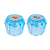 Foset MM-200Z Juego 2 manerales de acrilico fregadero y lavabo azul, Basic