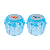Foset MM-200Z Juego 2 manerales de acrilico fregadero y lavabo azul, Basic