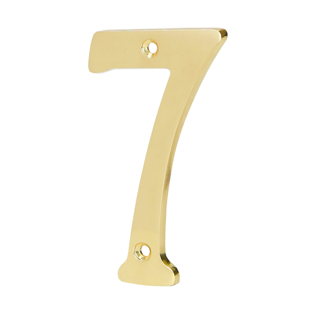 Hermex NUCH-7 Número de latón sólido de 4', No.7