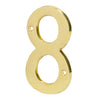 Hermex NUCH-8 Número de latón sólido de 4', No.8
