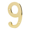 Hermex NUCH-9 Número de latón sólido de 4', No.9