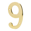 Hermex NUCH-9 Número de latón sólido de 4', No.9